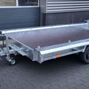Gooseneck machine transporter 3×1800 kg – 4m x 1.8m
